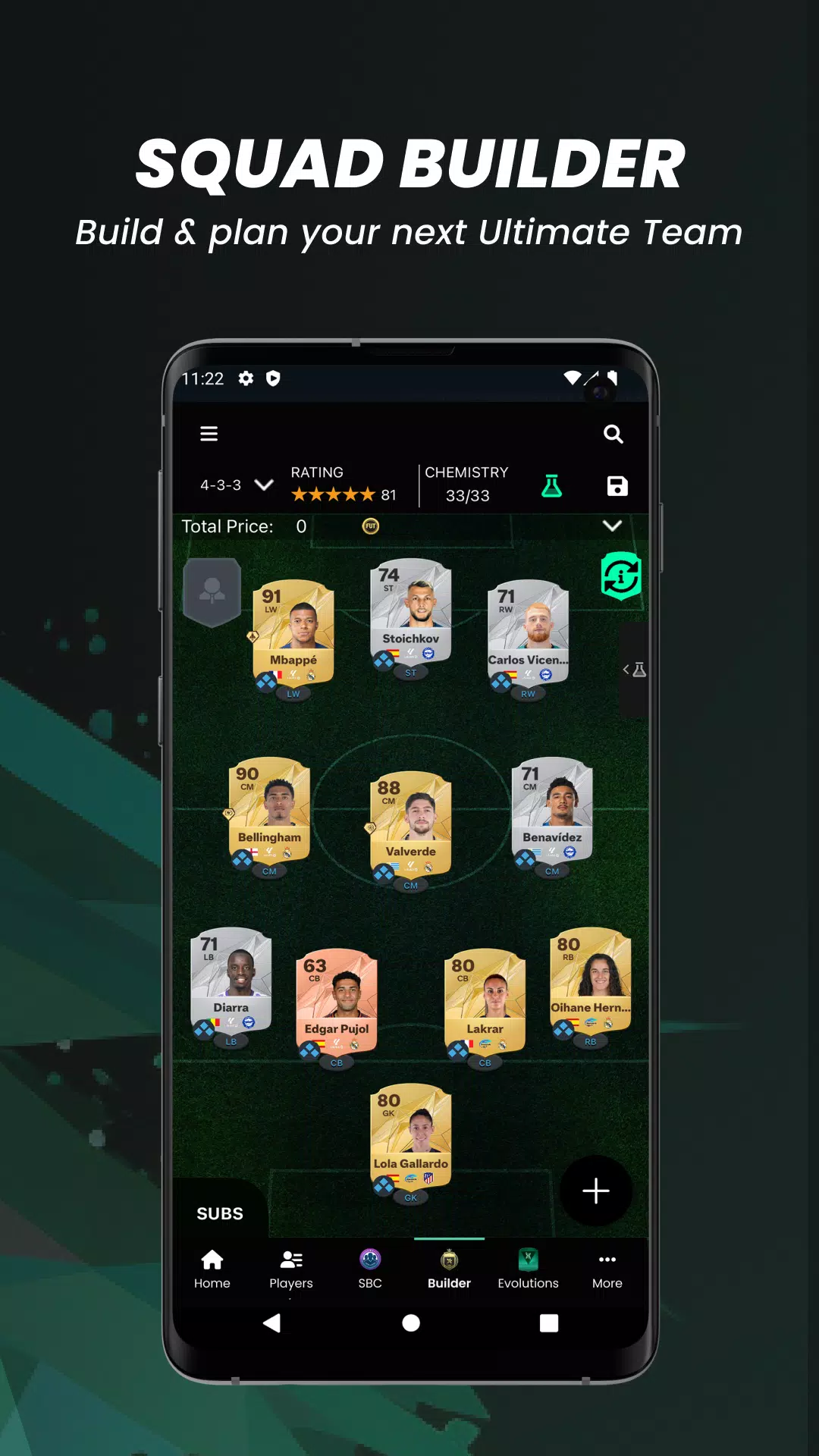 FUTBIN 24 Database & Draft应用截图第3张