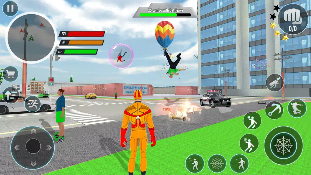 Police Robot Rope Hero Game 3d Schermafbeelding 3