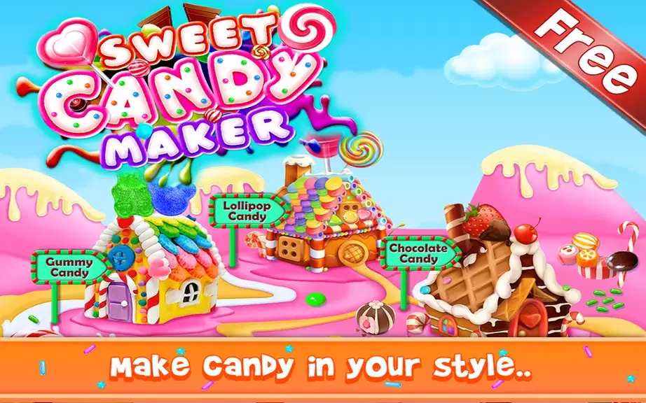 Sweet Candy Maker - Candy Game Schermafbeelding 0