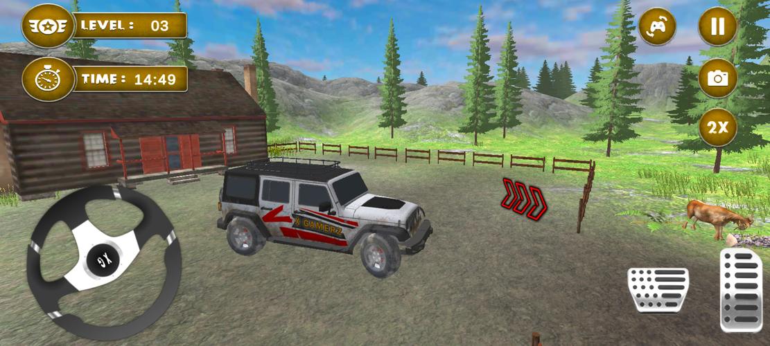 4x4 Mud Jeep Driving Games 3D স্ক্রিনশট 1