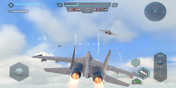 Sky Warriors: Airplane Games ဖန်သားပြင်ဓာတ်ပုံ 0