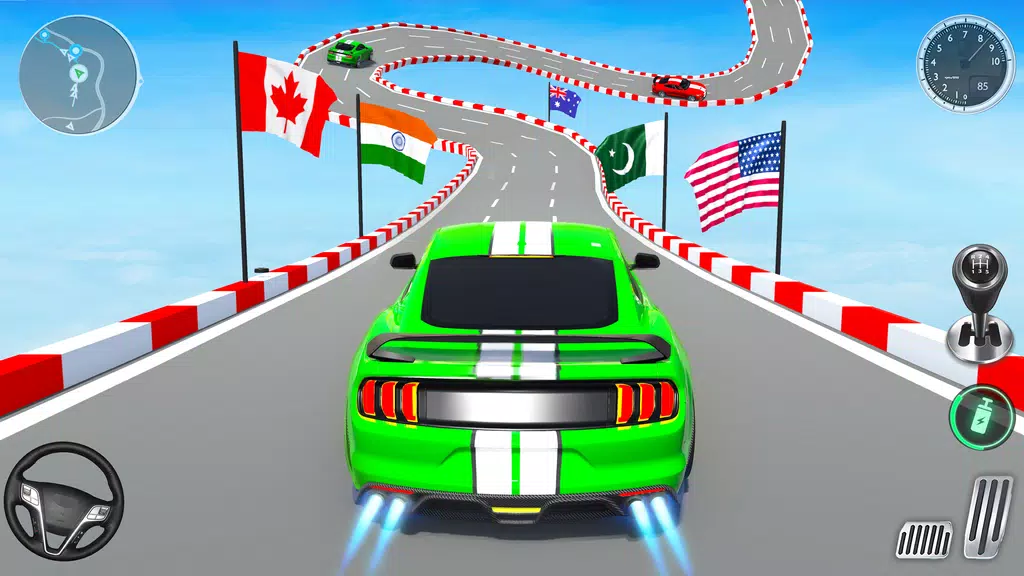 Muscle Car Stunts - Ramp Car স্ক্রিনশট 0