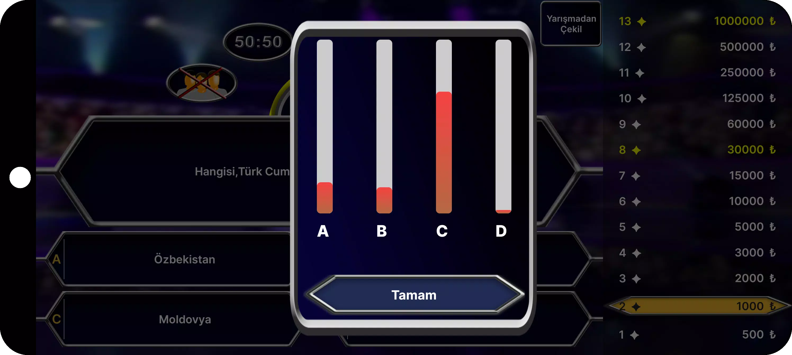 Milyoner Bilgi Yarışması Captura de pantalla 3