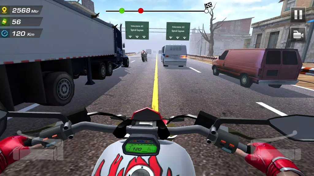 Highway Moto Rider 2: Traffic Captura de tela 0
