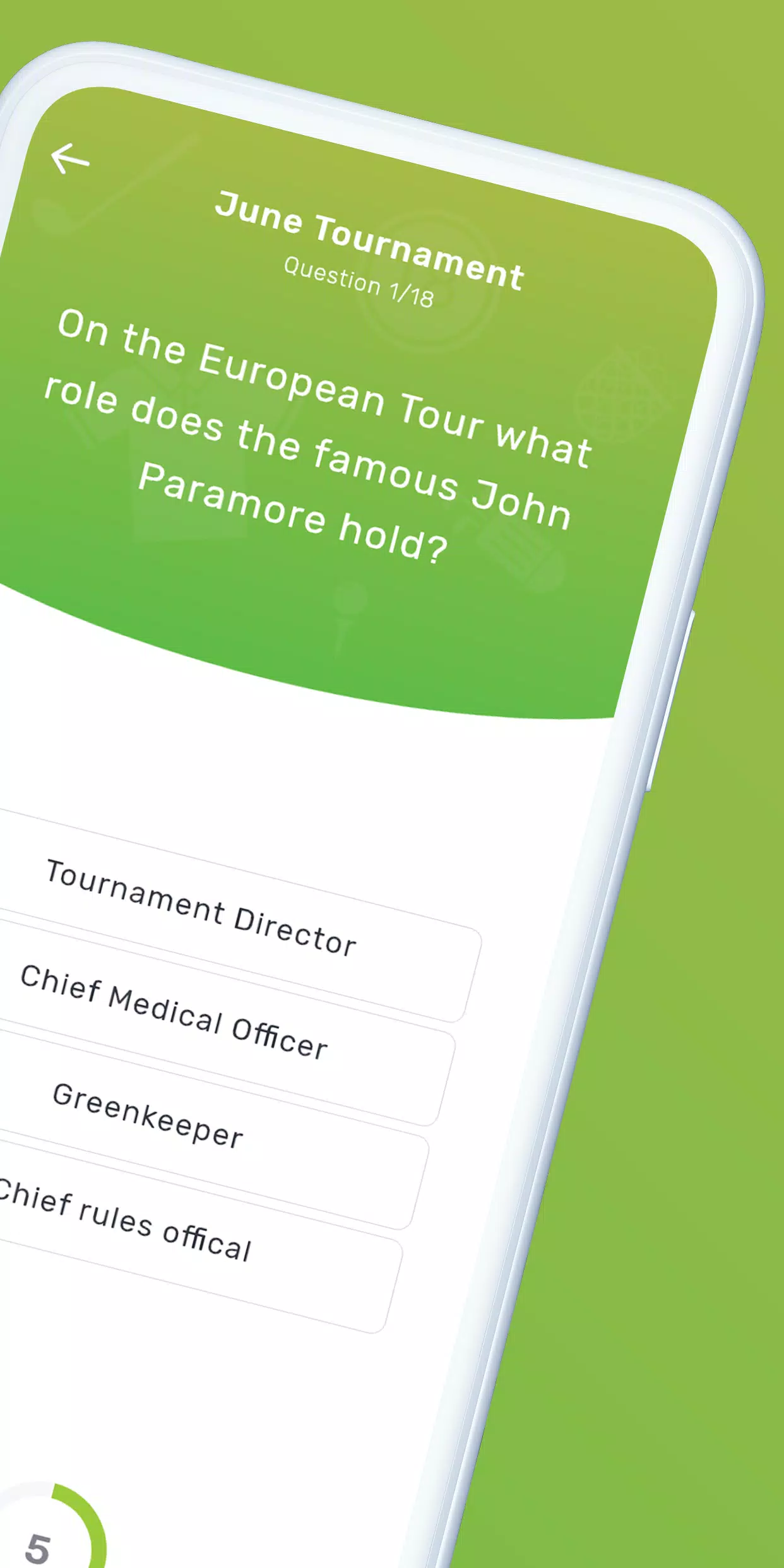 GolfQuizz Screenshot 1