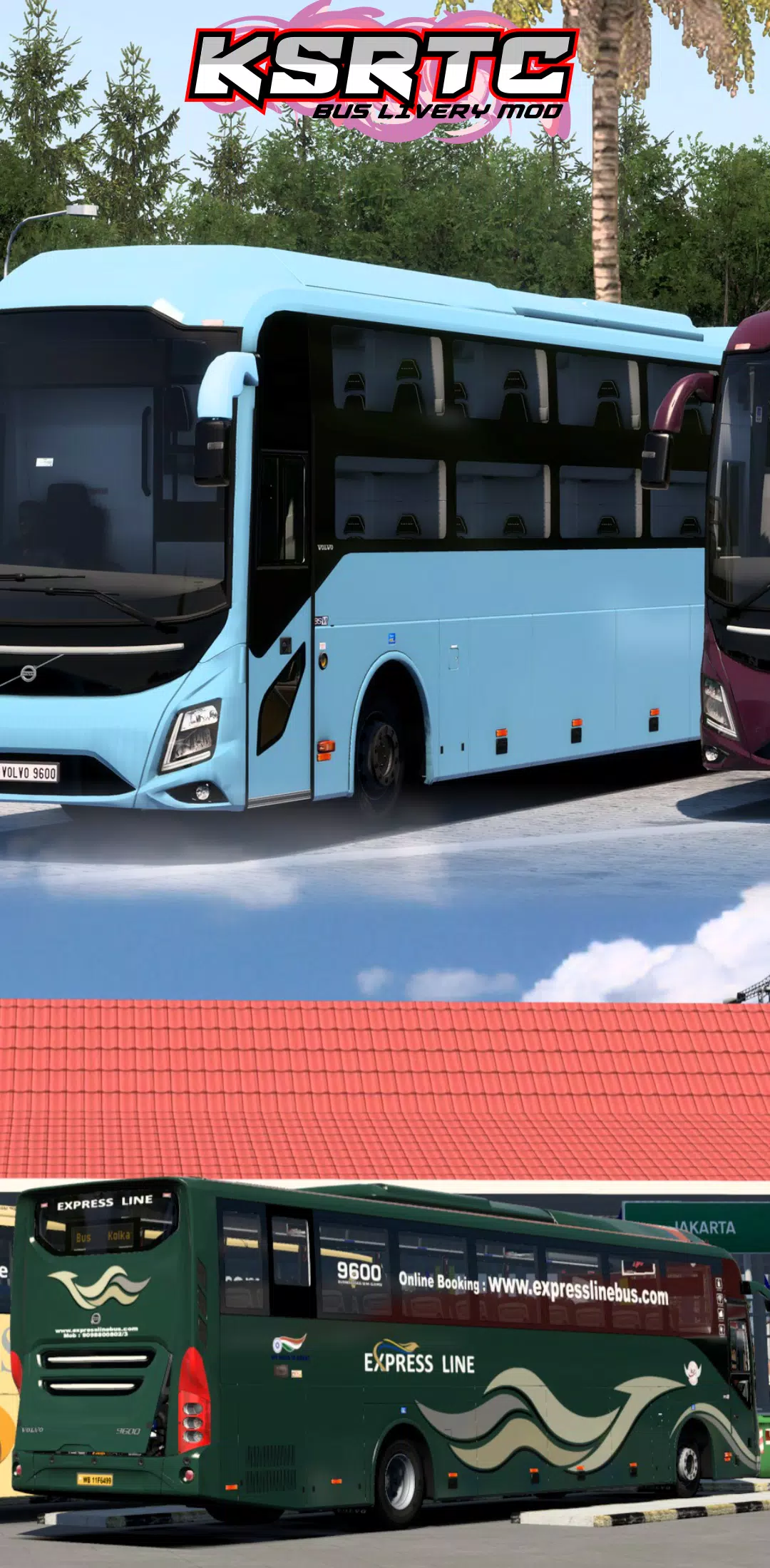 Ksrtc Bus Livery Mod Ekran Görüntüsü 0