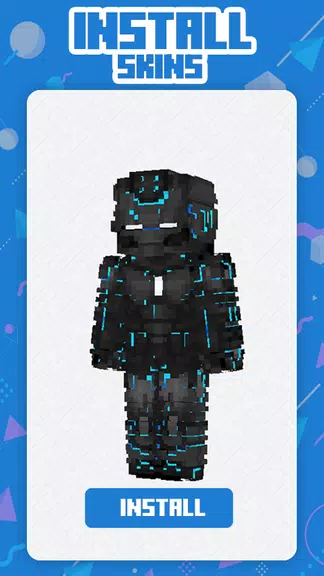 Neon Squad Skin Minecraft Tangkapan skrin 3