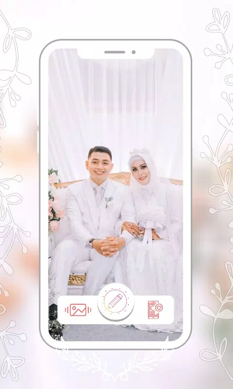 Hijab Couple Bridal Editor Captura de pantalla 3