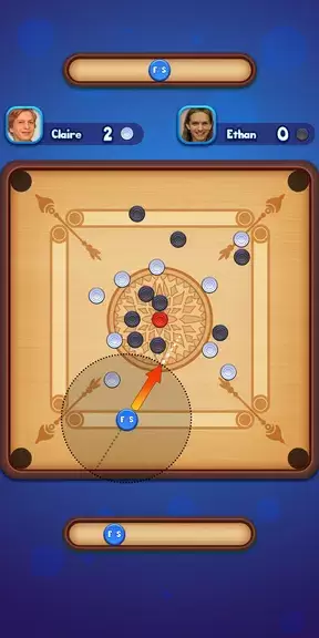 Carrom Strike - Disc Pool Game ဖန်သားပြင်ဓာတ်ပုံ 1