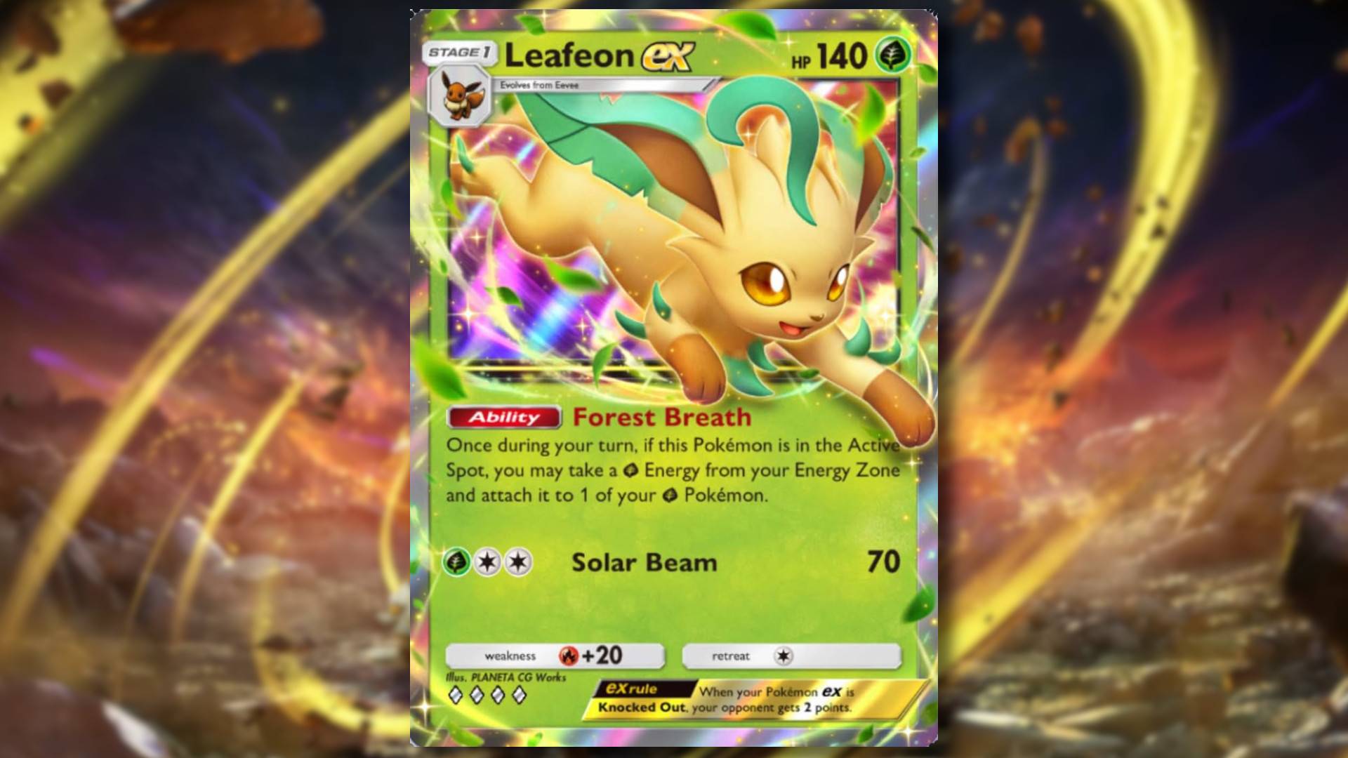 Top Leafeon Ex -Decks für Pokemon TCG -Tasche
