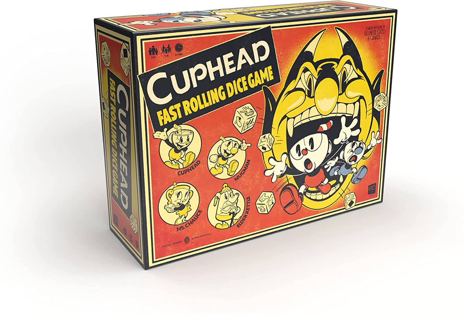 Cuphead: juego de dados de rápido rodillo