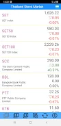 Thailand Stock Market, Stocks Tangkapan skrin 0