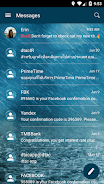 SMS Messages Bubble Rain Theme Captura de tela 2