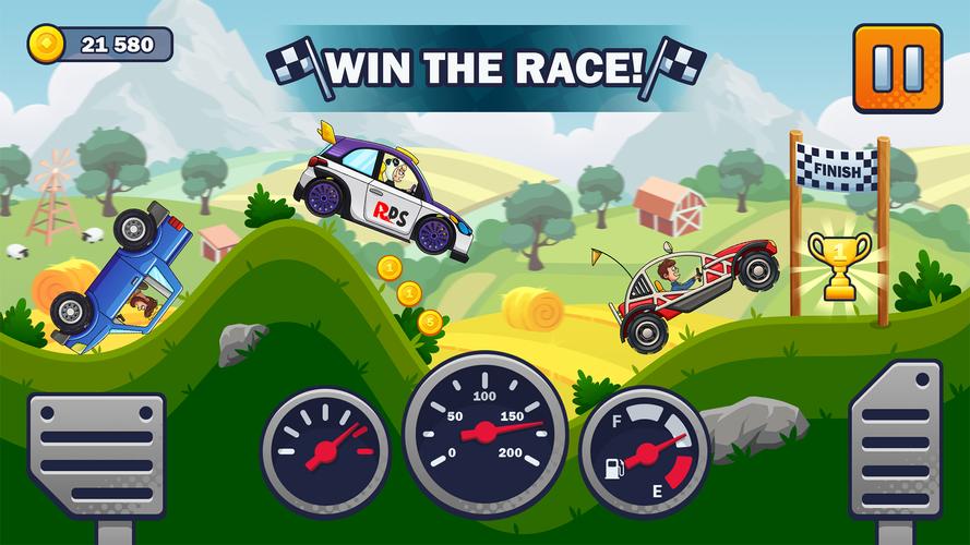 Racing Hills! Offroad Car Game Ekran Görüntüsü 0