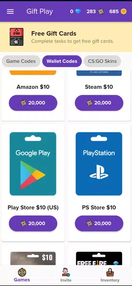 Gift Play - Earn Game Codes Ekran Görüntüsü 2