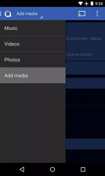 Avia Media Player (Chromecast) Captura de tela 1