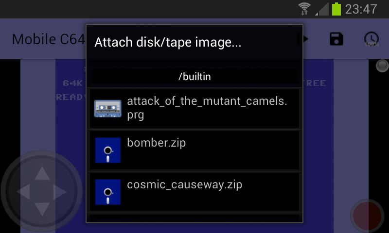 Mobile C64 (Lite) Screenshot 1