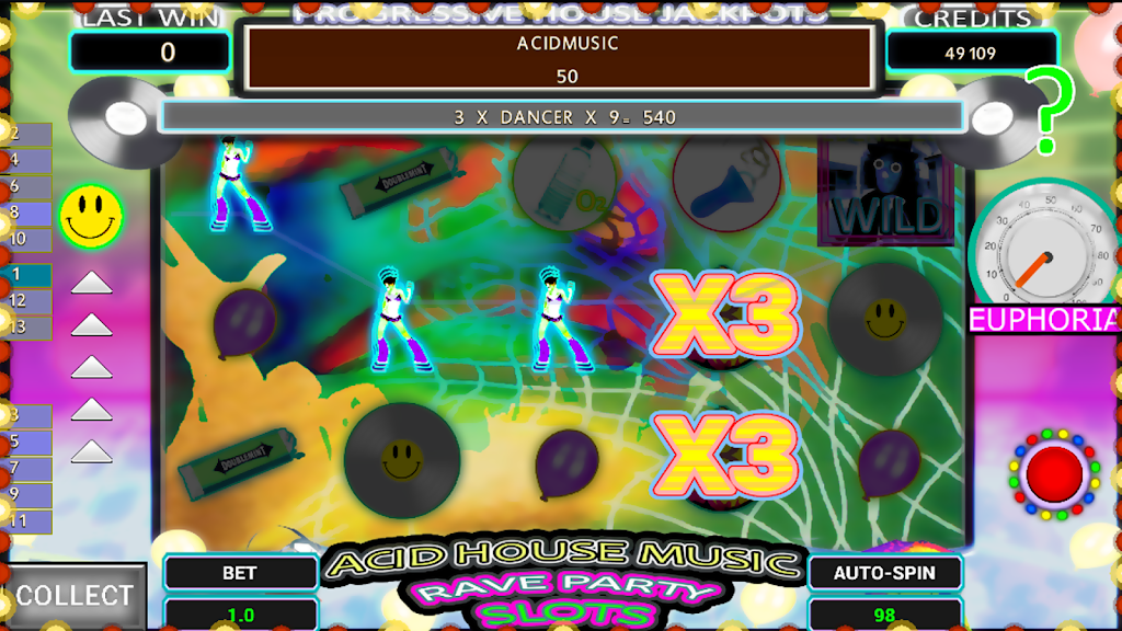 Dance Energy Rave Party Slot ภาพหน้าจอ 1
