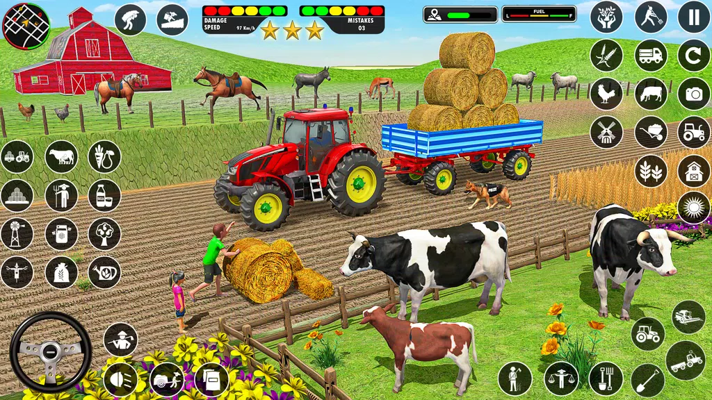 Farming Games: Tractor Driving स्क्रीनशॉट 2