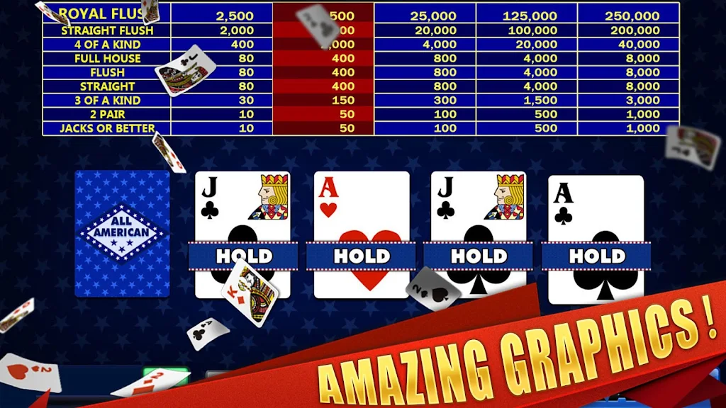 All American & Double Bonus - VIDEO POKER Screenshot 1