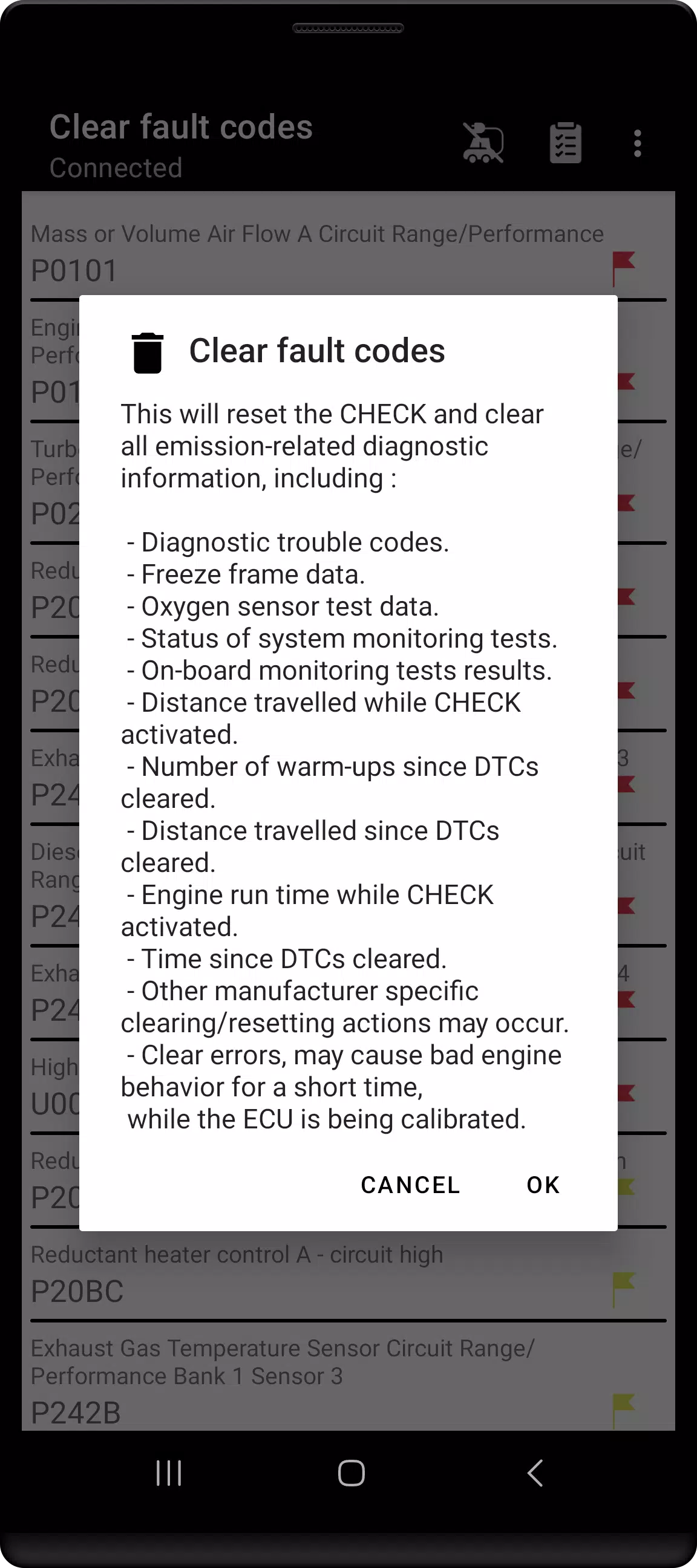 Tor OBD2 Diagnostics Captura de tela 3