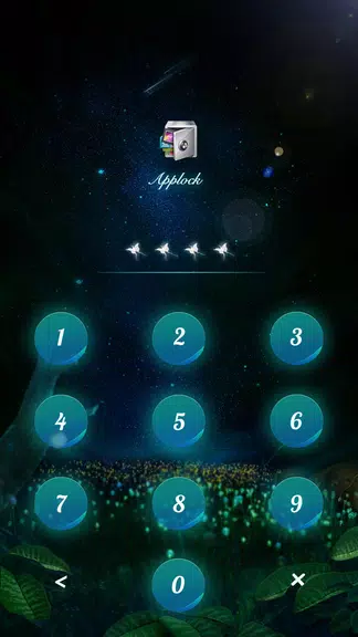 AppLock Theme Flying Butterfly应用截图第1张