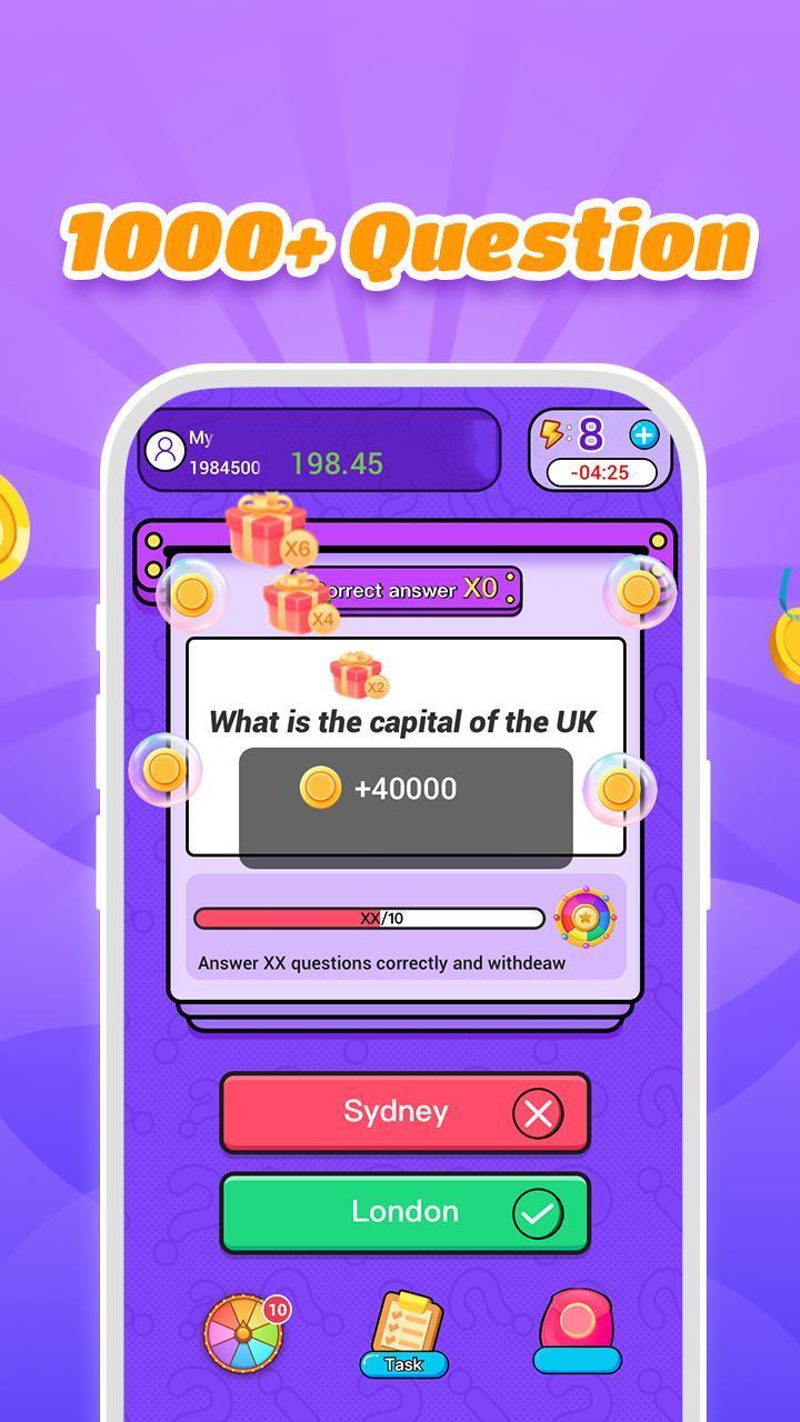 Fun trivia game - Lucky Quiz Zrzut ekranu 3