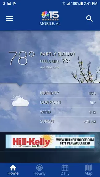 NBC 15 WPMI Weather Capture d'écran 0