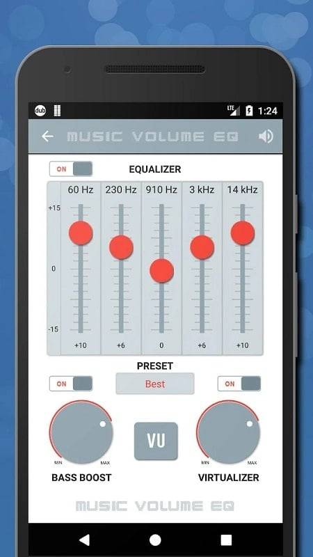 Schermata Music Volume EQ + Equalizer 1