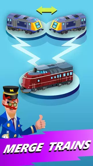 Train Merger Idle Train Tycoon Schermafbeelding 0