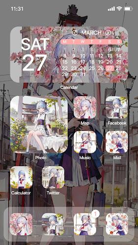 Wow Ayaka Theme - Icon Pack Screenshot 0