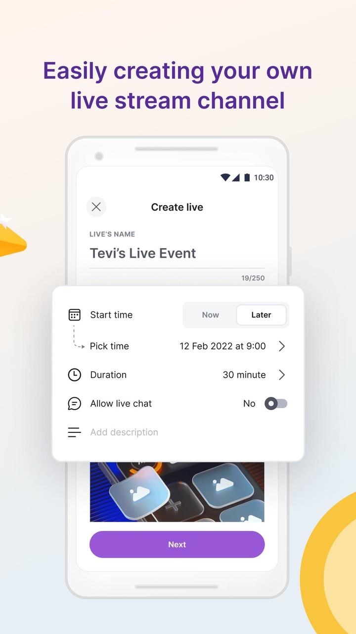 Tevi - Private Live Streaming ภาพหน้าจอ 2