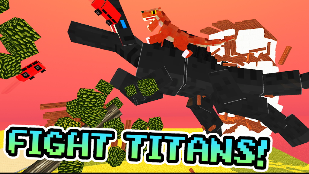 Schermata Blocky Titan Raptor Assault 1