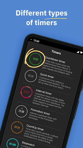 MultiTimer: Multiple timers Captura de tela 1