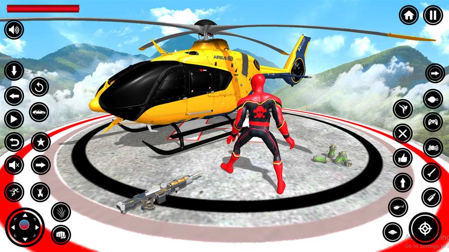 Flying Spider Rope Hero Fight Captura de pantalla 2