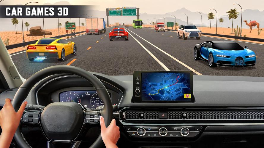 Real Highway Car Racing Games Capture d'écran 3
