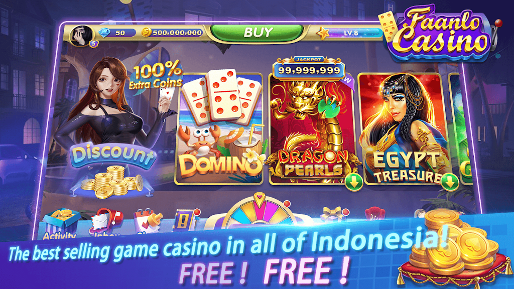 Faanlo Casino - 3D Domino Gaple Slots Online Screenshot 0