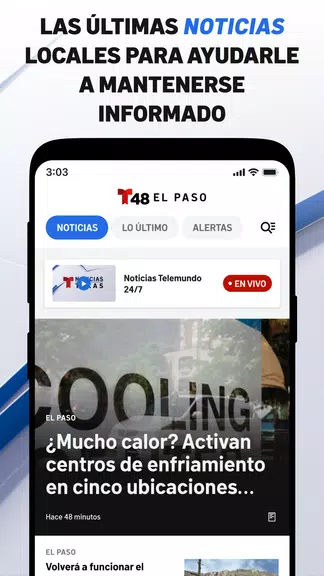 Telemundo 48 El Paso: Noticias Captura de tela 0