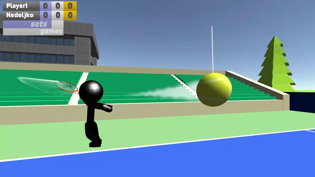 Stickman 3D Tennis 스크린샷 0