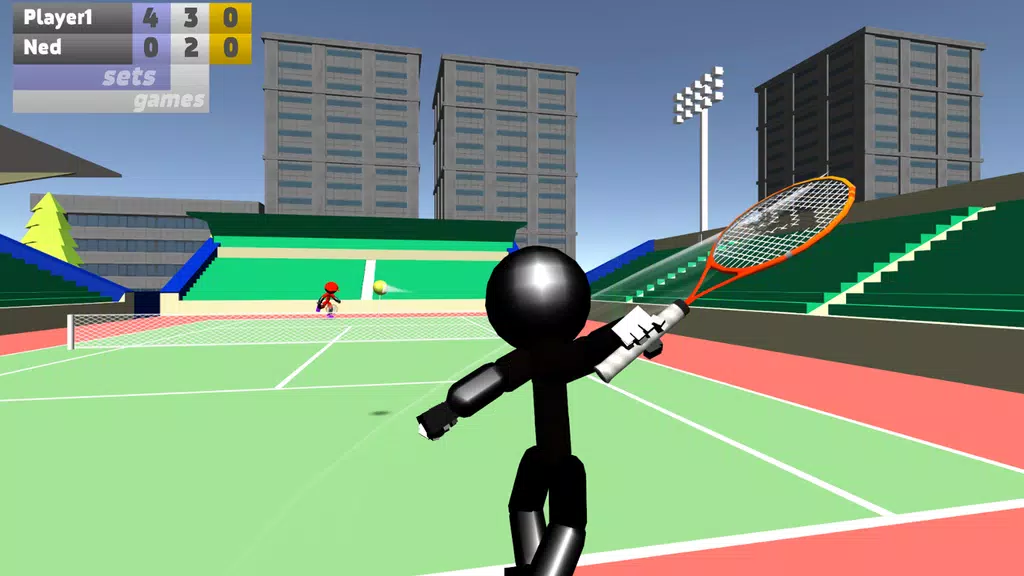 Stickman 3D Tennis 스크린샷 1