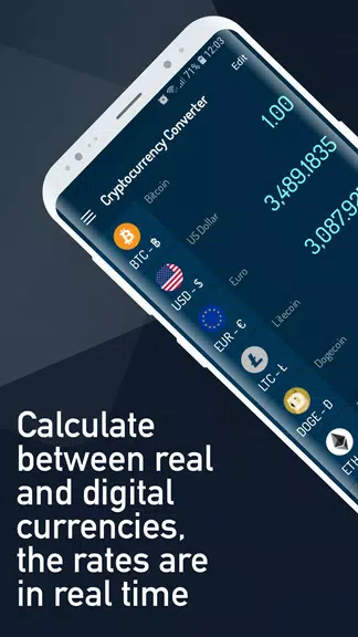 Cryptocurrency Rate Converter スクリーンショット 0