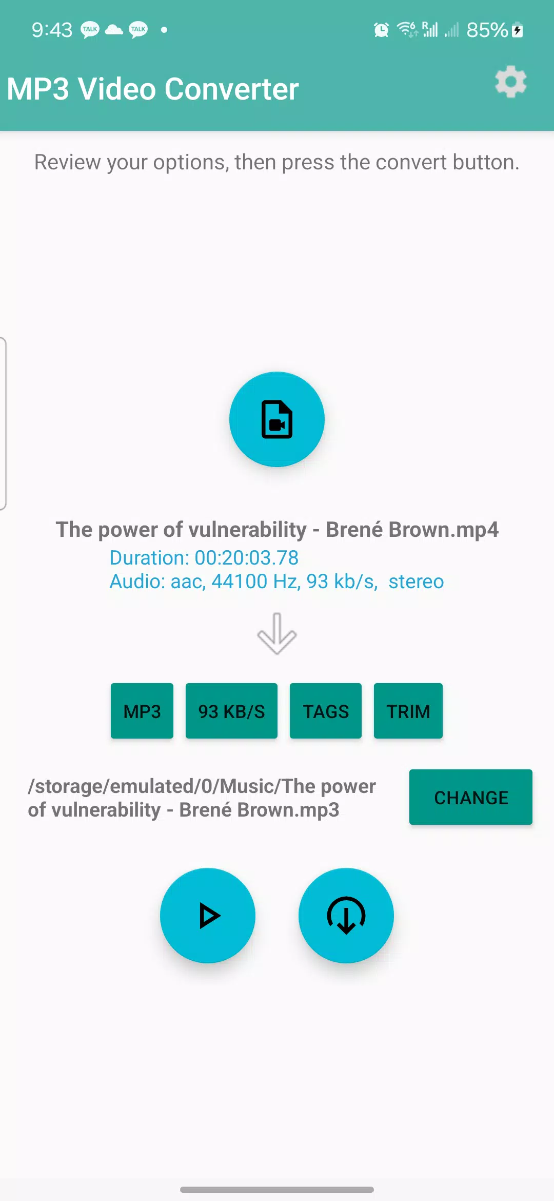 MP3 Video Converter應用截圖第1張