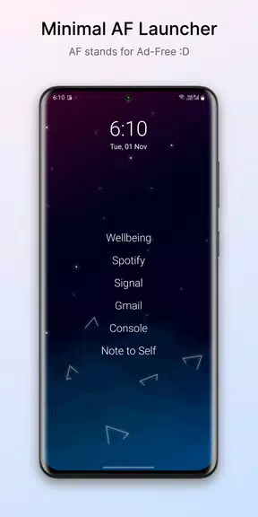 Olauncher. Minimal AF Launcher 스크린샷 0