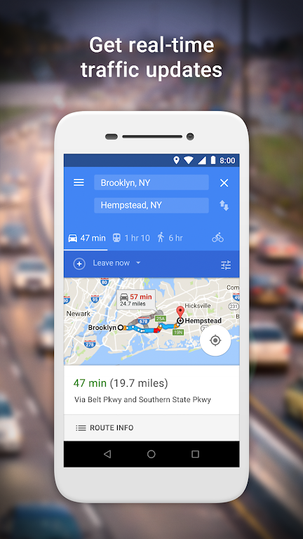 Google Maps Go - 路線、路況及大眾運輸應用截圖第1張
