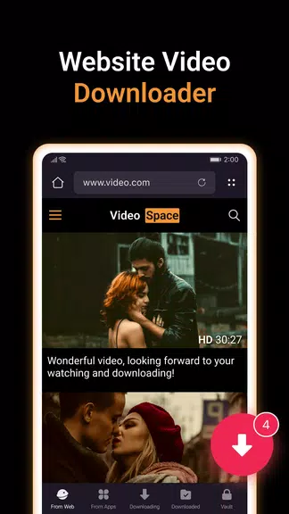 X Video Downloader & Player Tangkapan skrin 0