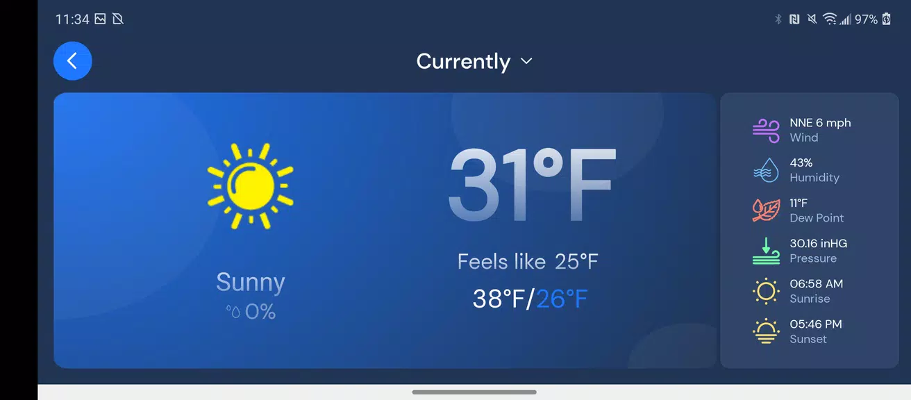 WeatherNation ภาพหน้าจอ 1