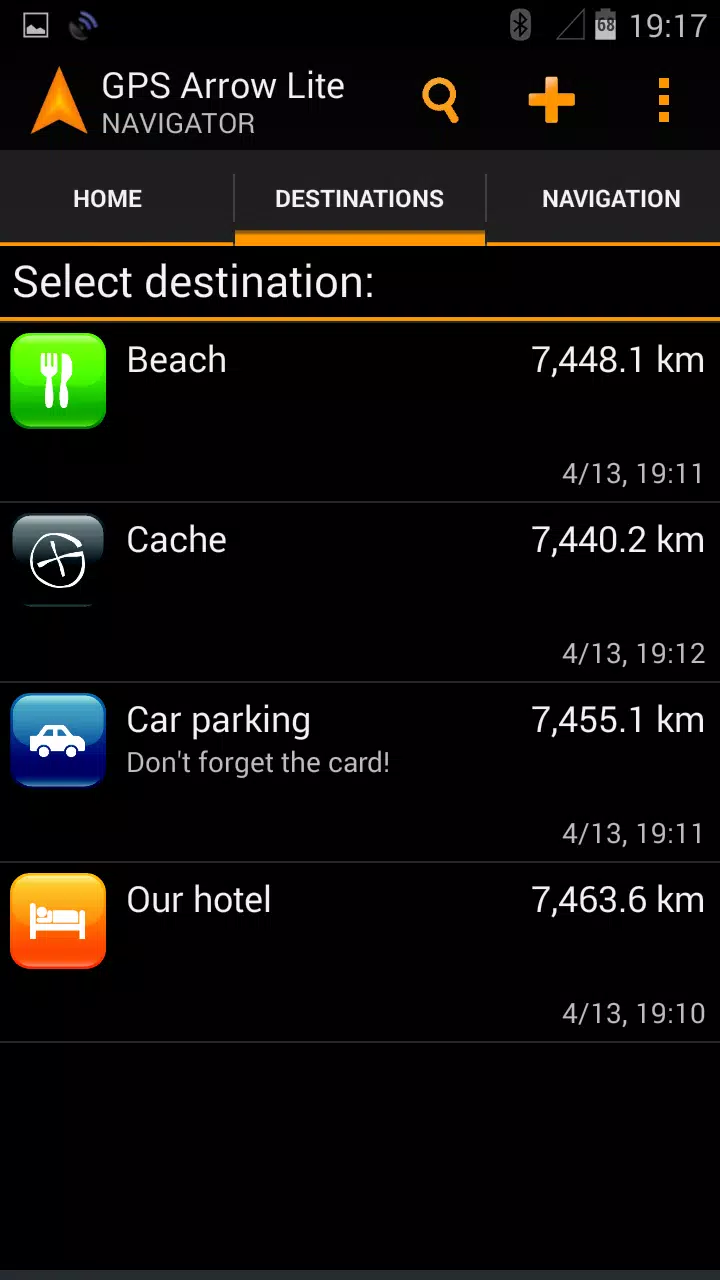 GPS Arrow Navigator LITE ภาพหน้าจอ 1