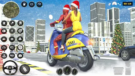 Superhero Bike Taxi Bike Games Schermafbeelding 1