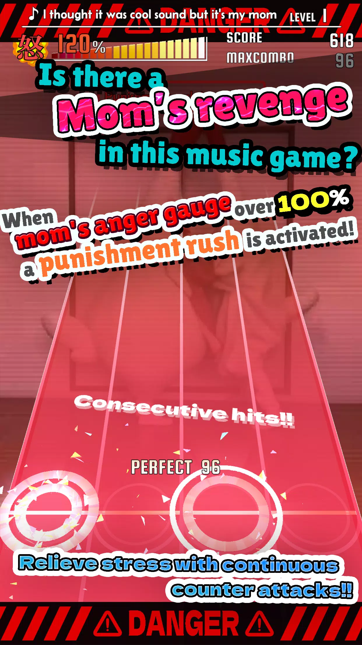 ChickenMom's rhythm game Schermafbeelding 1