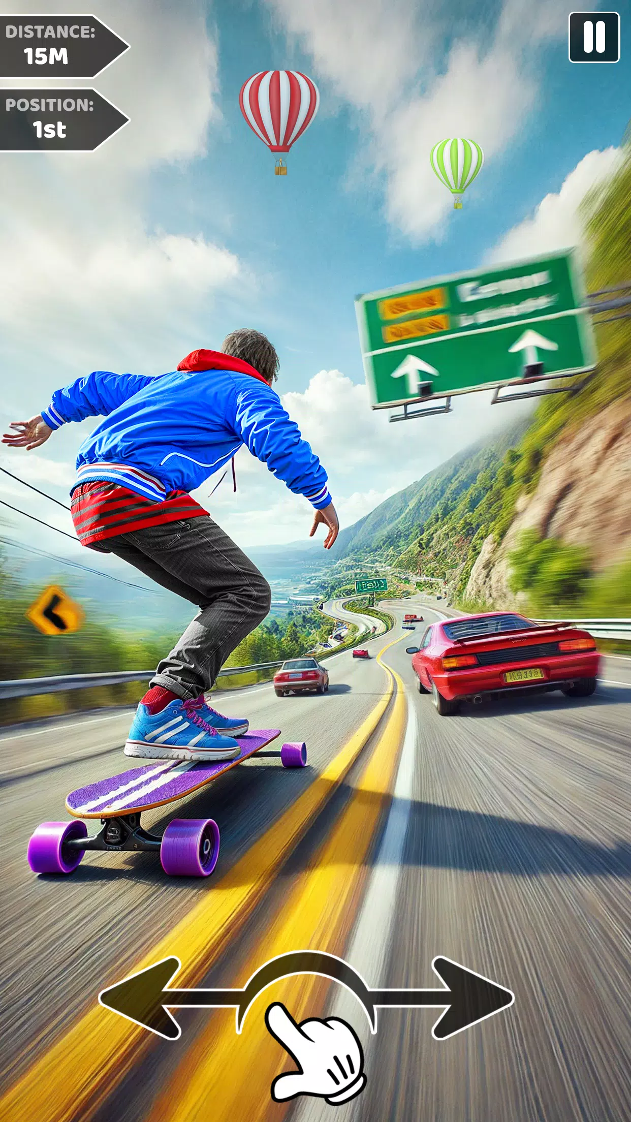 Downhill Skateboarding Game Screenshot 0